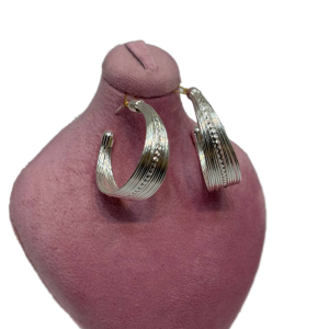 گوشواره نقره ای میخی