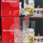 لیوان بلند BLINMAX ست 6عددی مدل خشتی KTY623131C