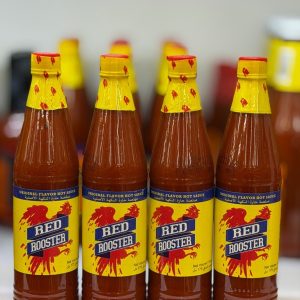 سس فلفل قرمز شيشه 175ميل RED ROOSTER مدل HOT SAUCE