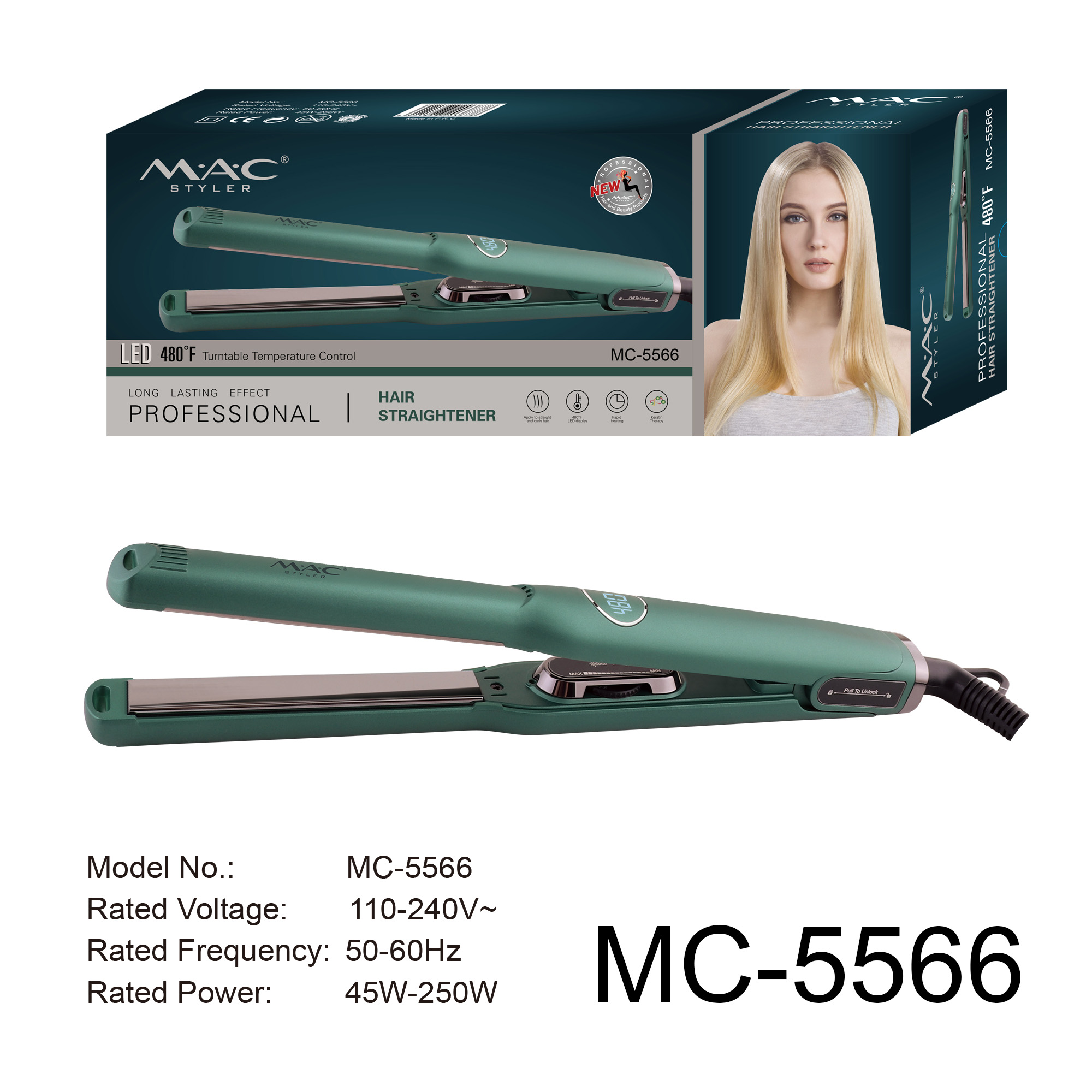 اتو مو مک استایلر مدل MC-5566