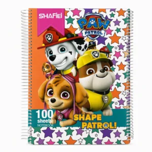 دفتر تکلیف ۱۰۰ برگ برند SHAFiEi طرح SHAPE PATROLI