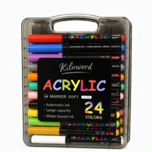 ماژیک 24 عددی رنگ امیزی و نقاشی برند ACRYLIC مدل Q-2508
