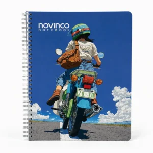 دفتر سیمی ۸۰ برگ‌ طرح دخترانه برند novinco