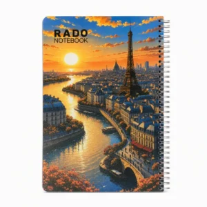 دفتر سیمی ۸۰ برگ برند RADO طرح شهر پاریس